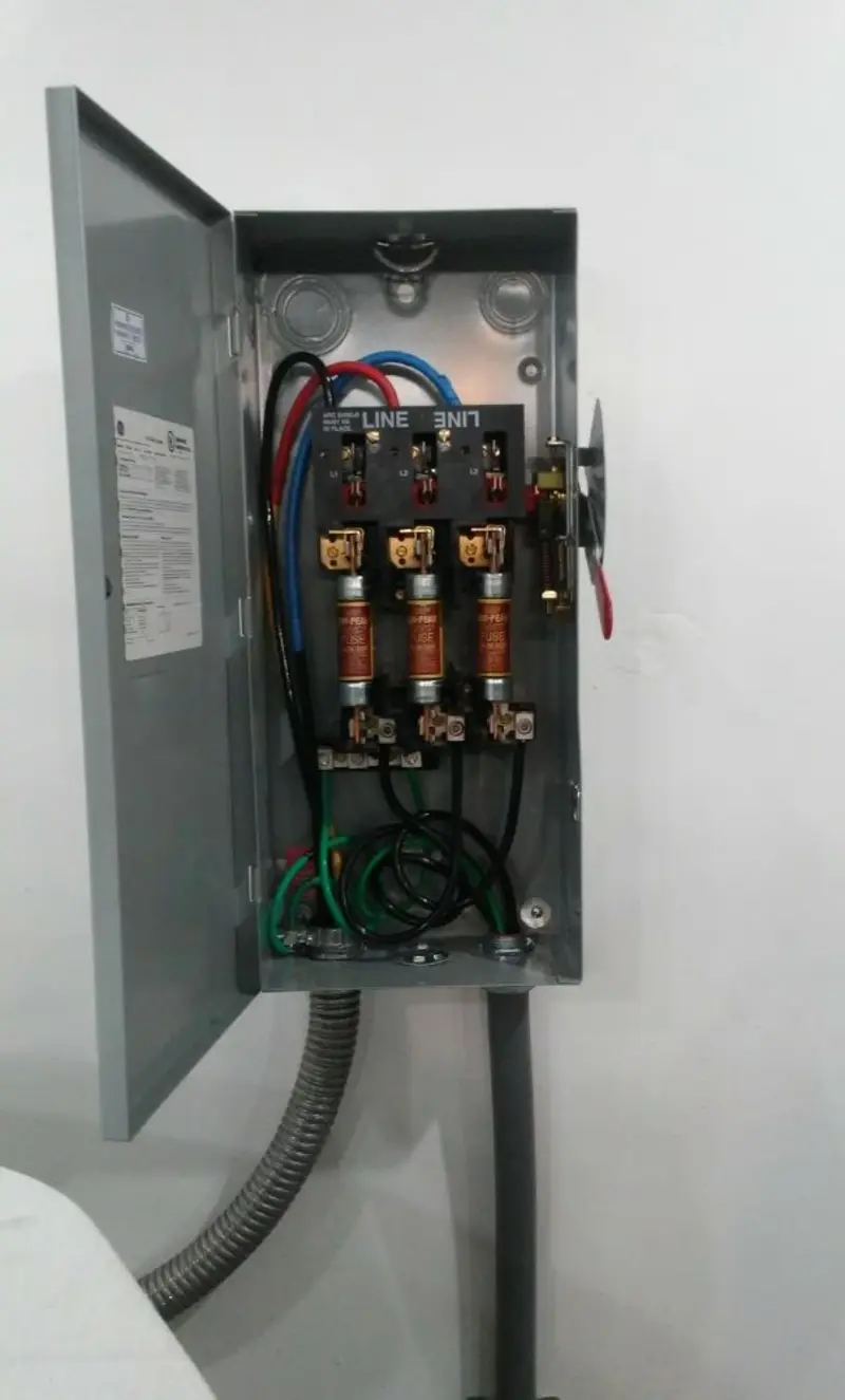 Three-phase disconnect switch installed for Electrical Wiring & Rewiring in Goose Creek Village